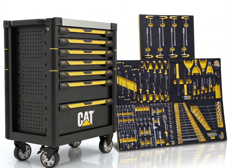 Cat Werkstwagen 7 Schubladen 5 gefült Werkzeugwagen KFZ