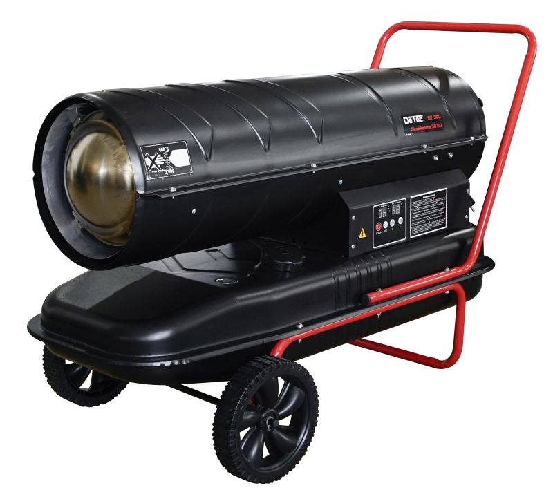 DeTec. Dieselheizgebläse 50.000 Watt | Ölheizer mit 56L Tank DT-50D