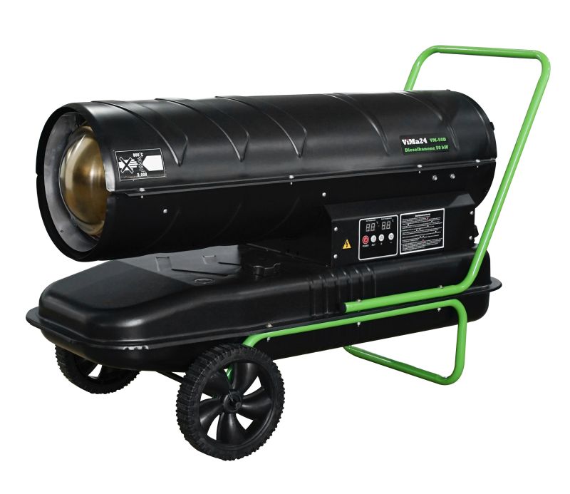 ViMa24 Dieselheizgebläse 50.000 Watt | Ölheizer mit 56L Tank DT-50D