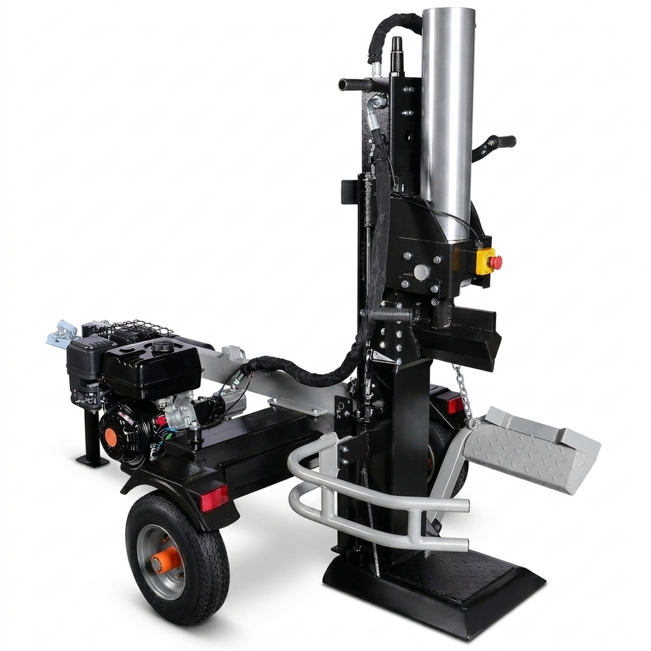 ViMa24 35t Benzin-Holzspalter – Vertikal, Mobil & Profi-Qualität