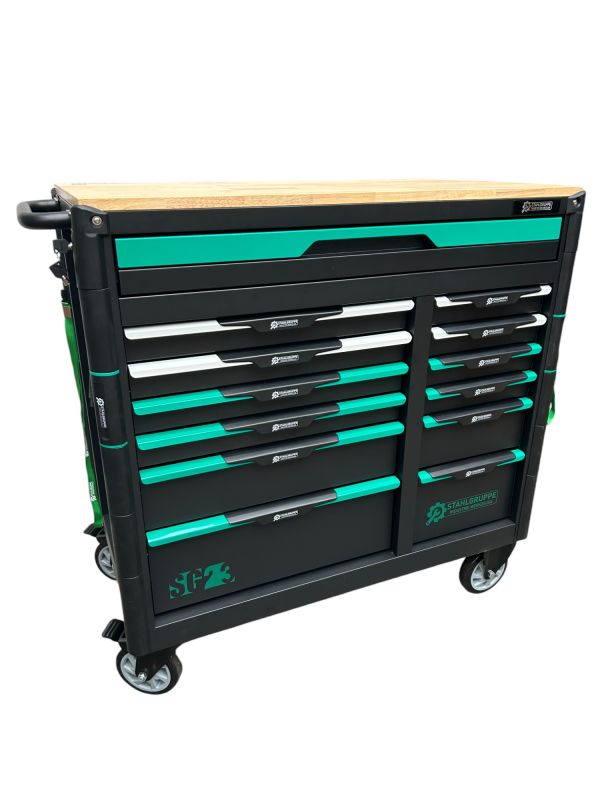 Werkstattwagen VM23 mit 13 Schubladen 11 gefüllt Profi KFZ Werkzeugwagen XXL Edition