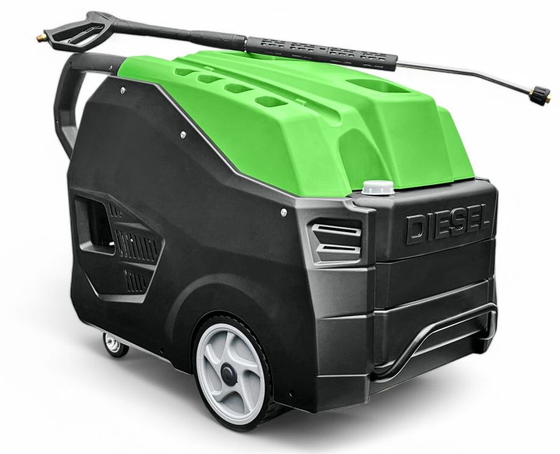 Heißwasser Hochdruckreiniger Flächenreiniger Diesel 210Bar 15l/min 140C 400V