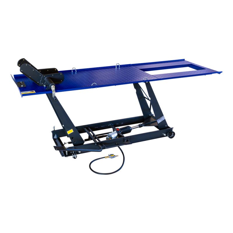 Motorradhebebühne 450 kg – Pneumatisch & Hydraulisch – Werkstatt Motorradheber ML45PA mit 790 mm Hubhöhe