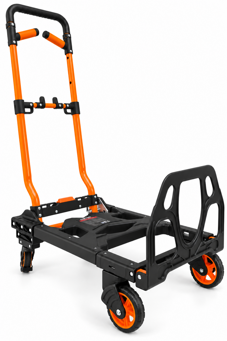 2-in-1 Sackkarre & Plattformwagen klappbar bis 150 kg – Orange