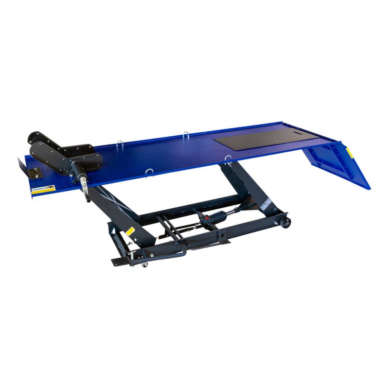 Motorradhebebühne ML45PH – 450 kg Motorradheber mit Fußpedal, Hubhöhe bis 790 mm