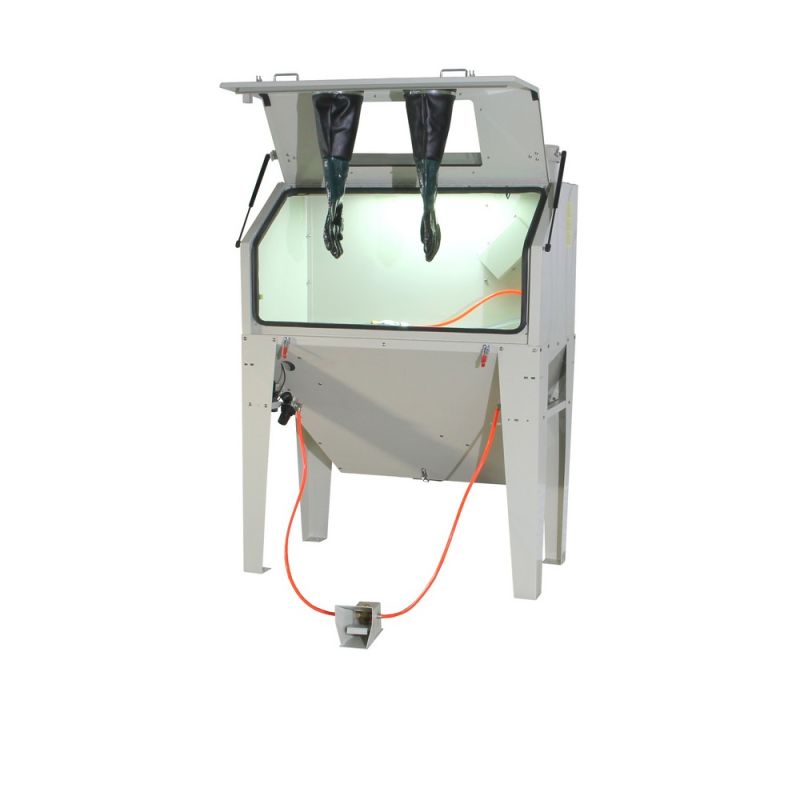 Profi Sandstrahlkabine 420L mit Absaugung, Fußpedal & Beleuchtung – 1160x580x570mm Arbeitsraum