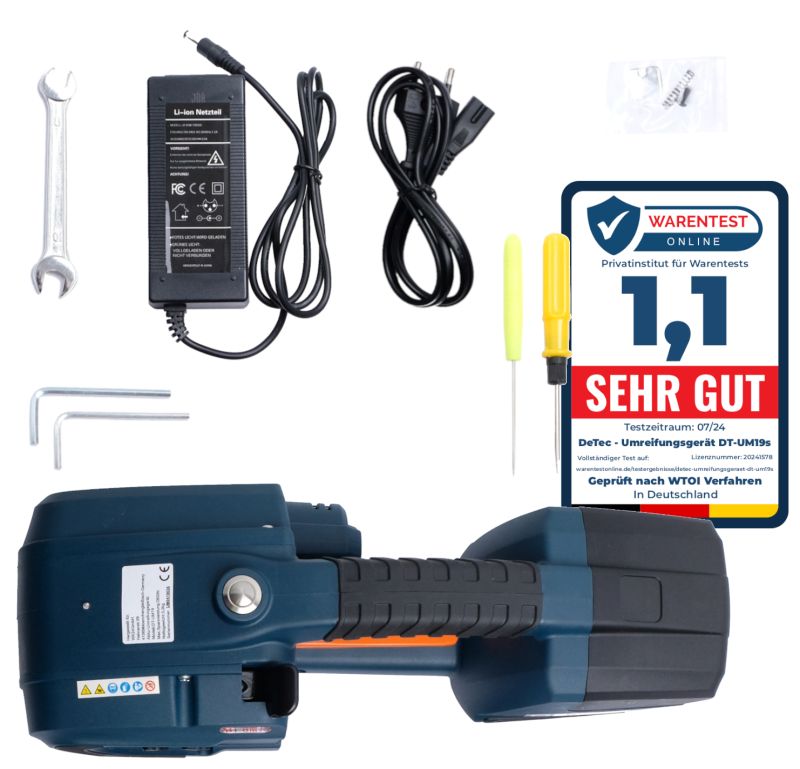 DT-UM19 Handumreifungsgerät mit Akku für Kunststoffbänder (PE und PP)