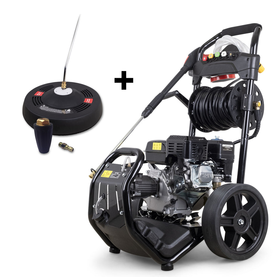 Benzin-Hochdruckreiniger DT-KR170D mit 7 PS + Dreckfräse + Flächenreiniger